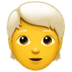 🧑‍🦳 person: white hair display on Apple